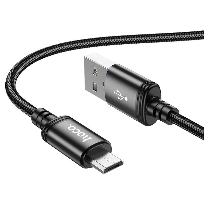 Câble de Données et de Charge USB-A - microUSB HOCO X89, 18W, 1m, Noir