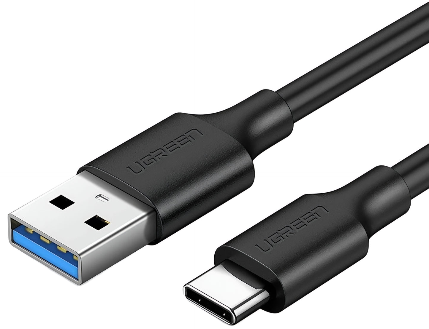 Câble de Données et de Charge USB-A - USB-C UGREEN US184, 18W, 0.5m, Noir