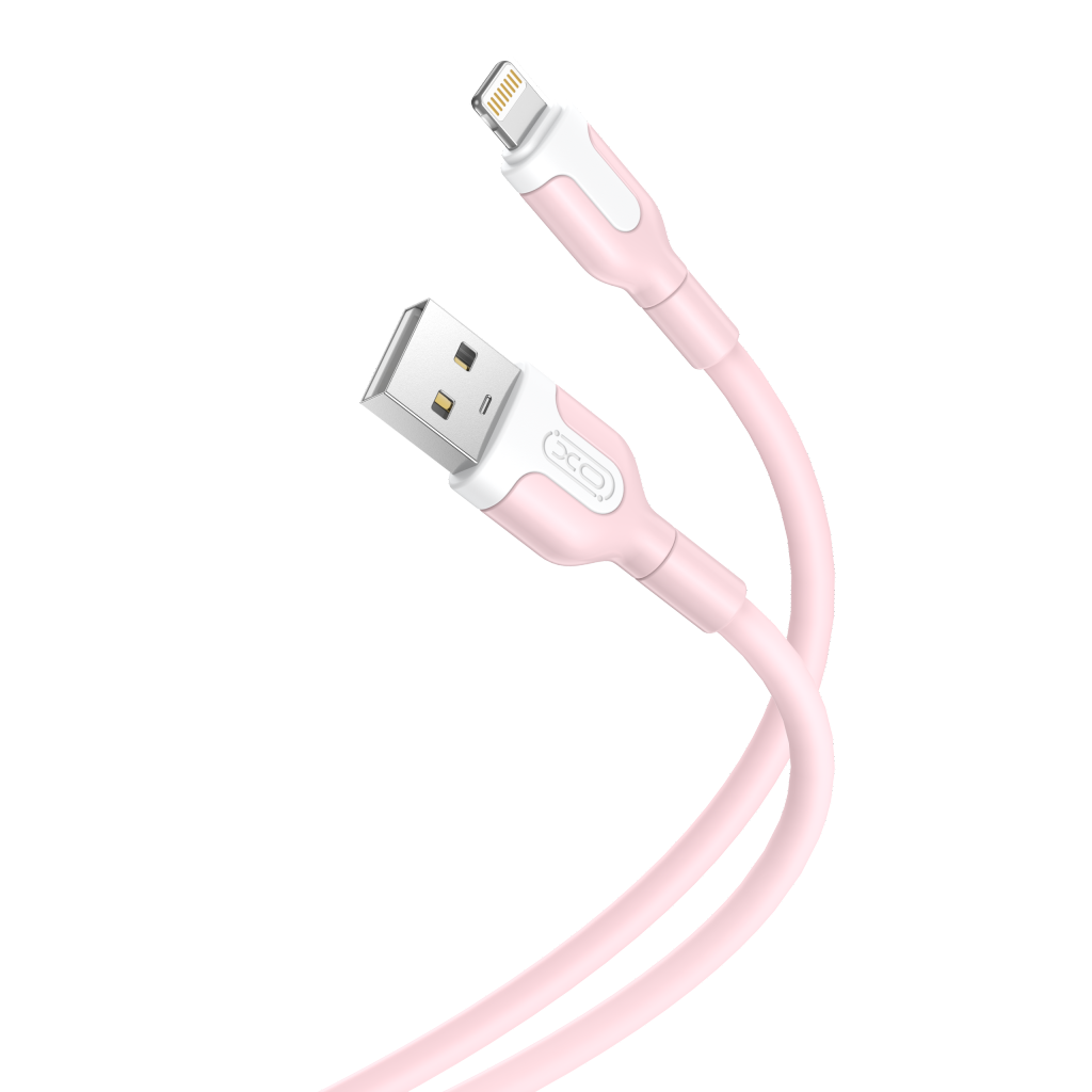 Câble de Données et de Charge USB-A - Lightning XO Design NB212, 18W, 1m, Rose
