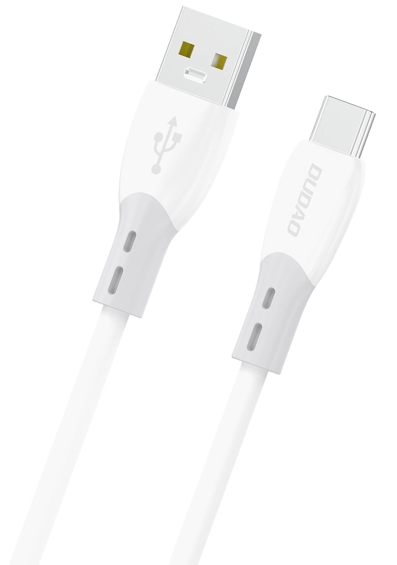 Câble de Données et de Charge USB-A - USB-C Dudao L25ST, 100W, 1m, Blanc