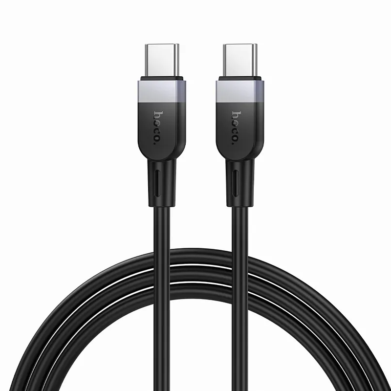 Câble de Données et de Charge USB-C - USB-C HOCO X109, 60W, 1m, Noir