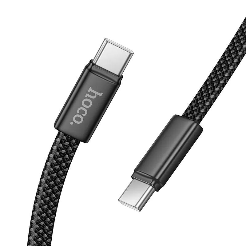 Câble de Données et de Charge USB-C - USB-C HOCO X125, 60W, 1m, Noir