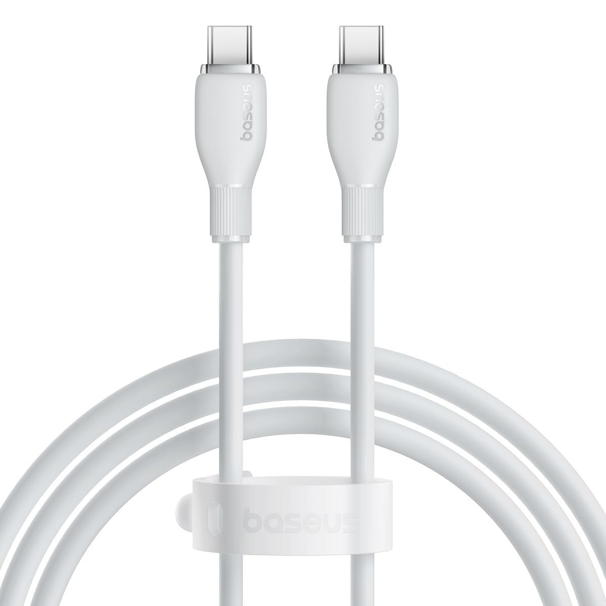 Câble de Données et de Charge USB-C - USB-C Baseus Pudding, 100W, 1.2m, Blanc P10355702221-00