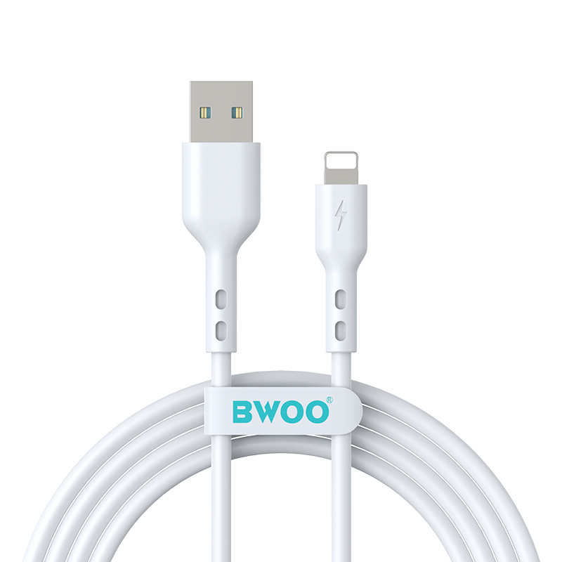 Câble de données et de charge USB-A - Lightning BWOO BO-X172L-2M, 15W, 2m, Blanc