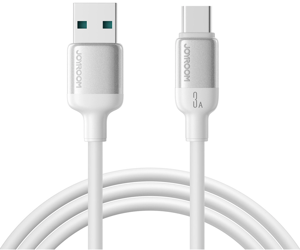 Câble de données et de charge USB-A - USB-C Joyroom S-A62 Lively, 18W, 1,2m, Blanc