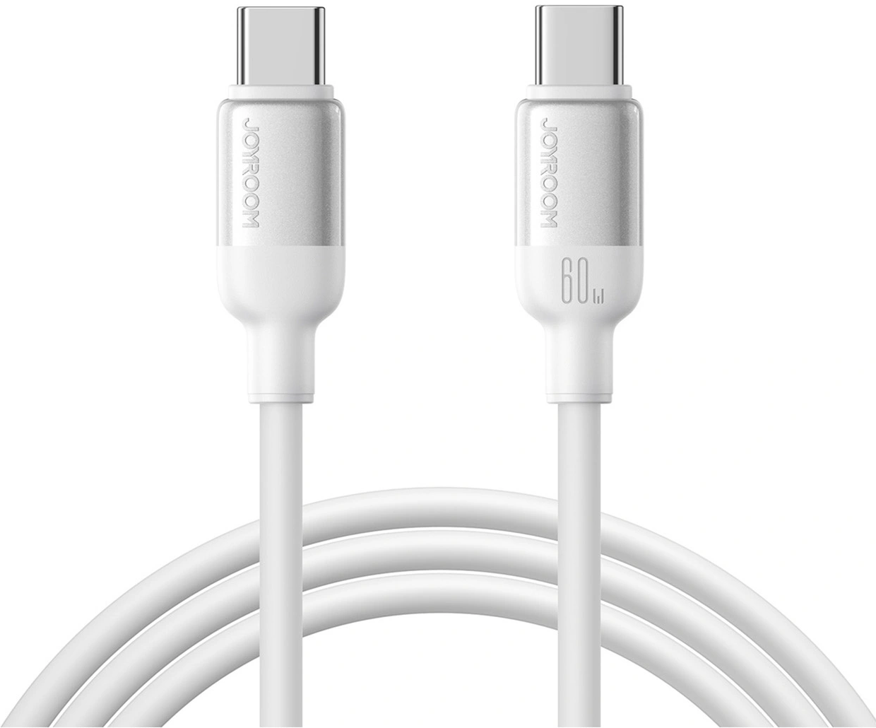 Câble de données et de charge USB-C - USB-C Joyroom S-A62 Lively, 60W, 1,2m, Blanc