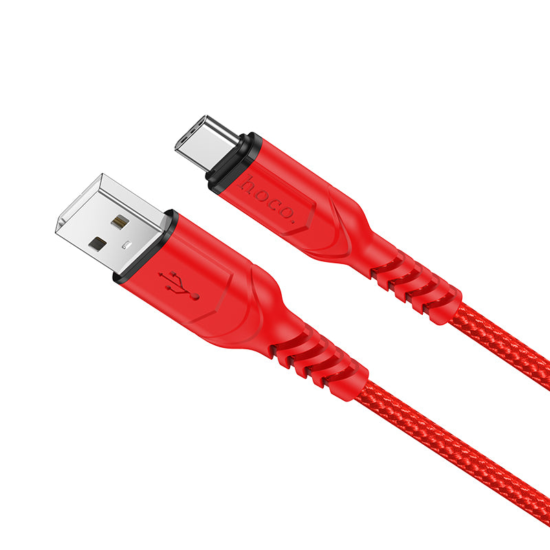 Câble de Données et de Charge USB-A - USB-C HOCO X59 Victory, 18W, 1m, Rouge