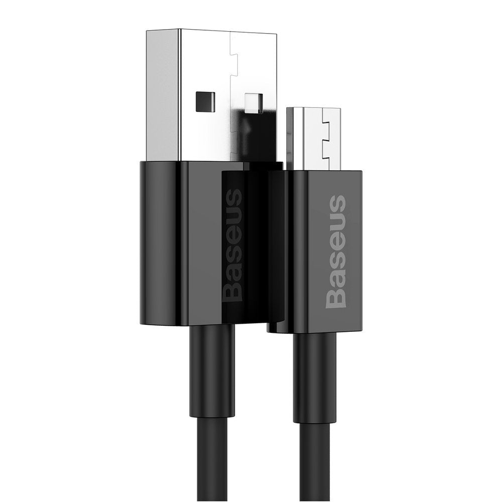 Câble de données et de charge USB-A - microUSB Baseus Superior Series, 18W, 1m, Noir CAMYS-01