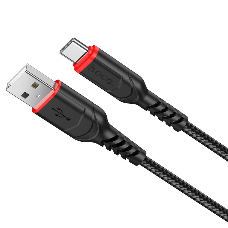 Câble de Données et de Charge USB-A - USB-C HOCO X59 Victory, 18W, 1m, Noir