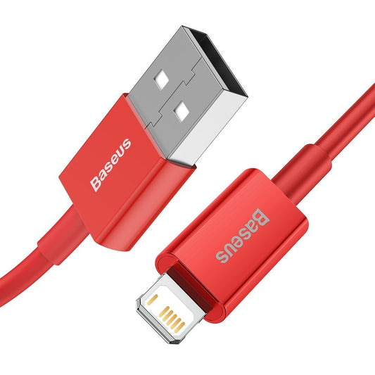 Câble de données et de chargement USB-A - Lightning Baseus Superior Series, 20W, 1m, rouge CALYS-A09