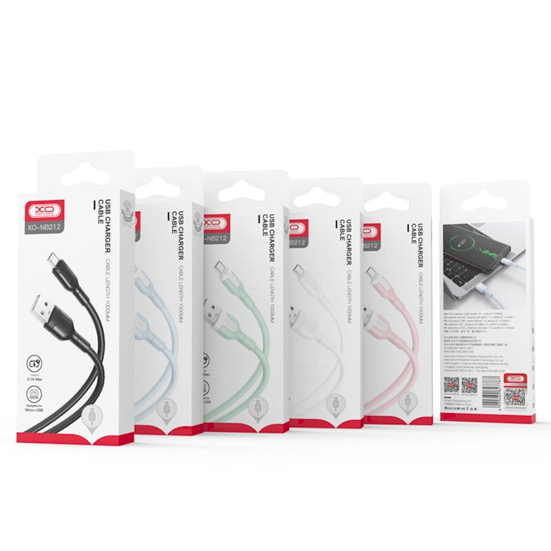 Câble de Données et de Charge USB-A - USB-C XO Design NB212, 18W, 1m, Blanc