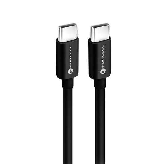 Câble de données et de charge USB-C - USB-C Forcell F-Energy C338, 60W, 3m, noir