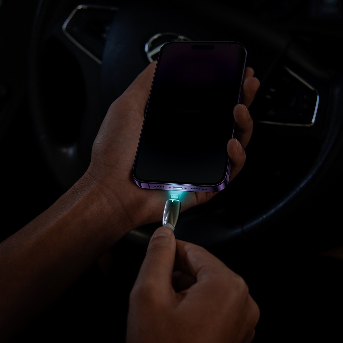 Baseus Glimmer Series Câble de données et de charge USB-C - Lightning, 20W, 1m, blanc CADH000002