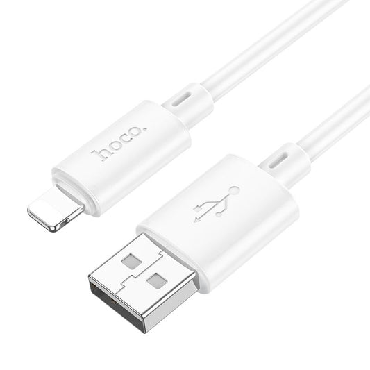 HOCO X88 Câble de données et de charge USB-A - Lightning HOCO X88, 18W, 1m, blanc