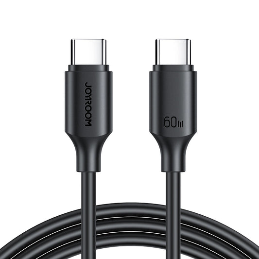 Câble de données et de charge USB-C - USB-C Joyroom S-CC060A9, 60W, 1m, noir
