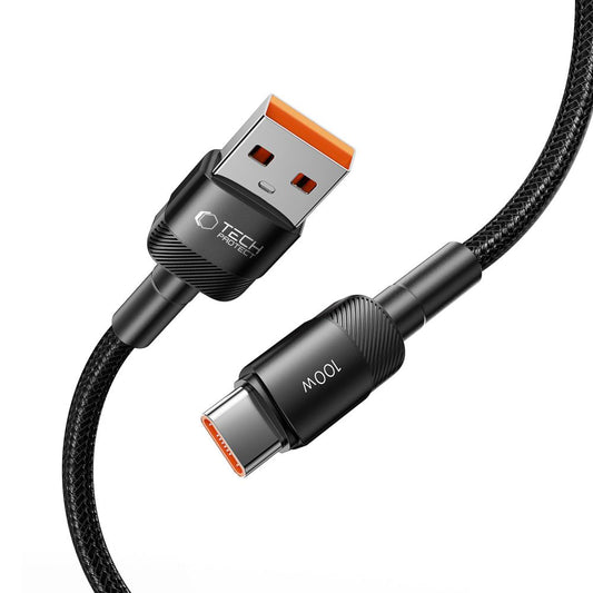 Câble de données et de charge USB-A - USB-C Tech-Protect Ultraboost EVO, 100W, 0,5m, noir