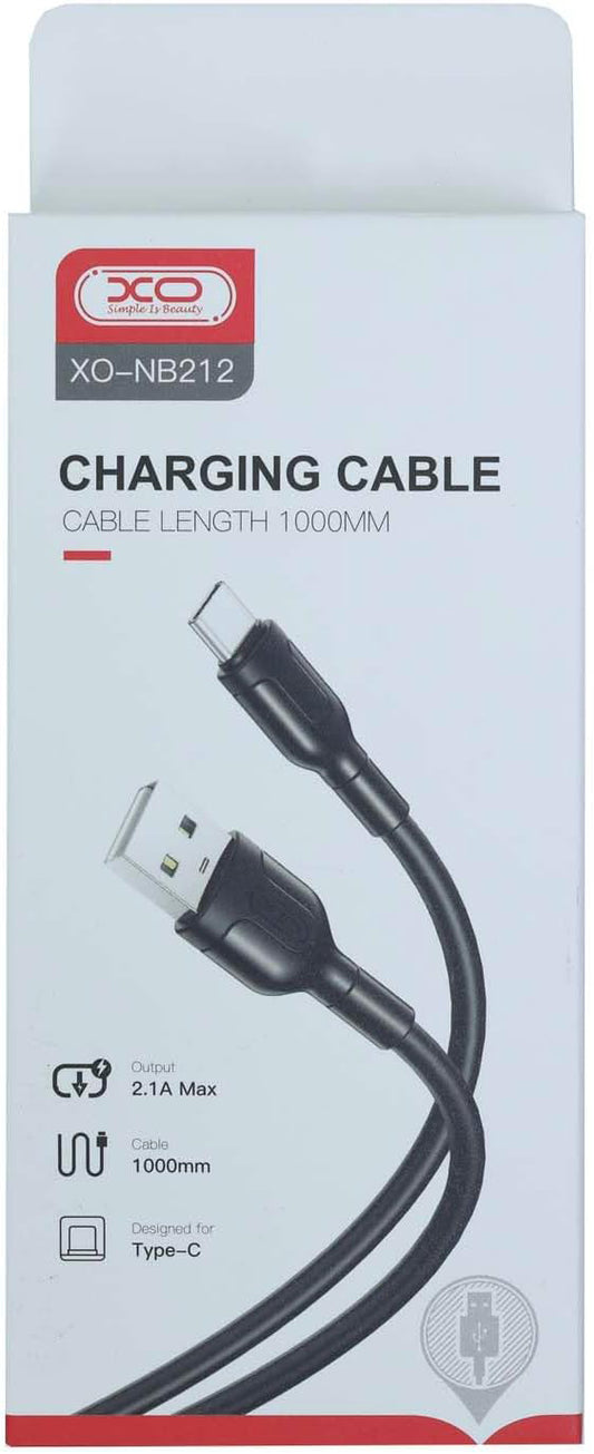 Câble de données et de charge USB-A - microUSB XO Design NB212, 18W, 1m, noir