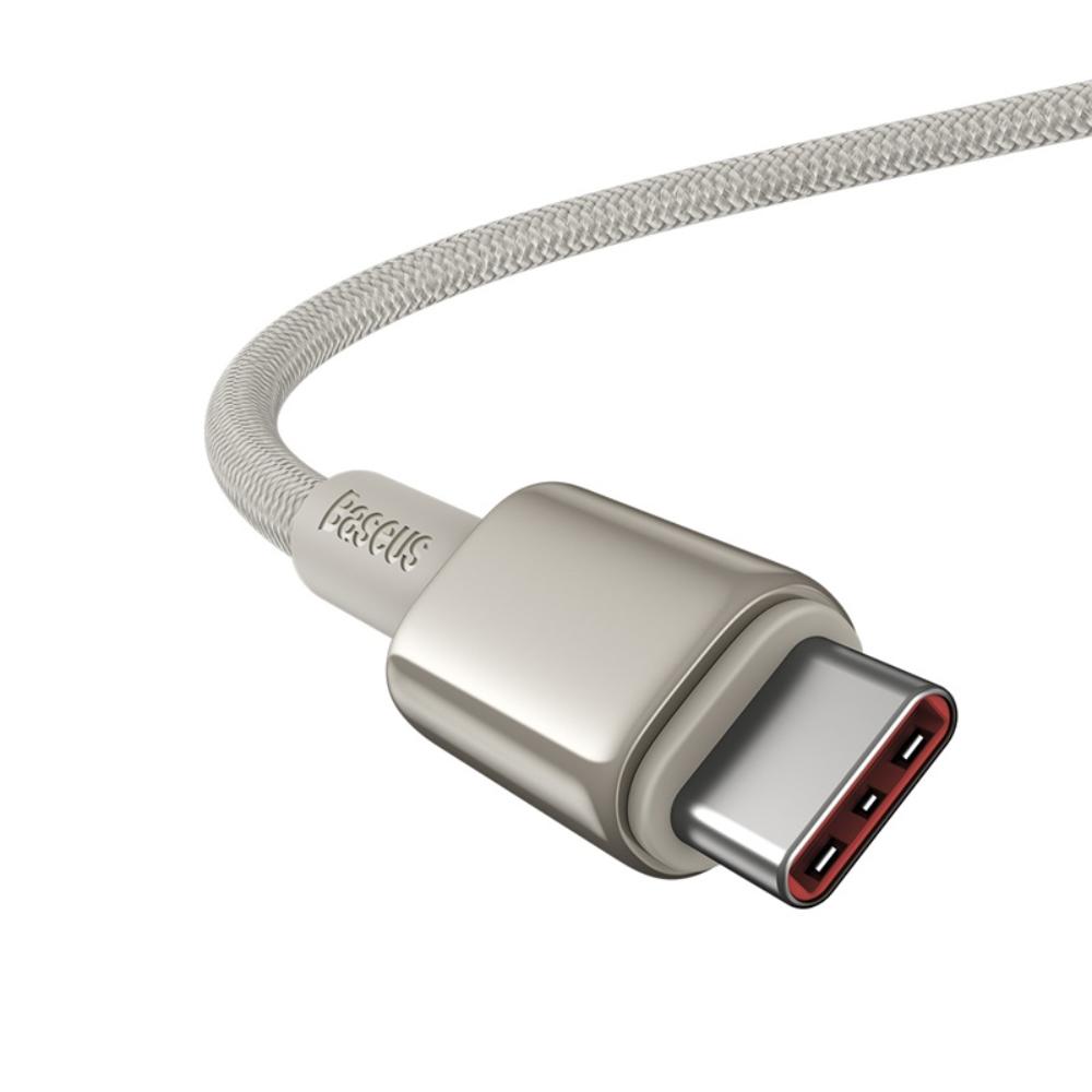 Câble de Données et de Charge USB-C - USB-C Baseus Tungsten Gold, 100W, 2m, Doré P10319800G21-01