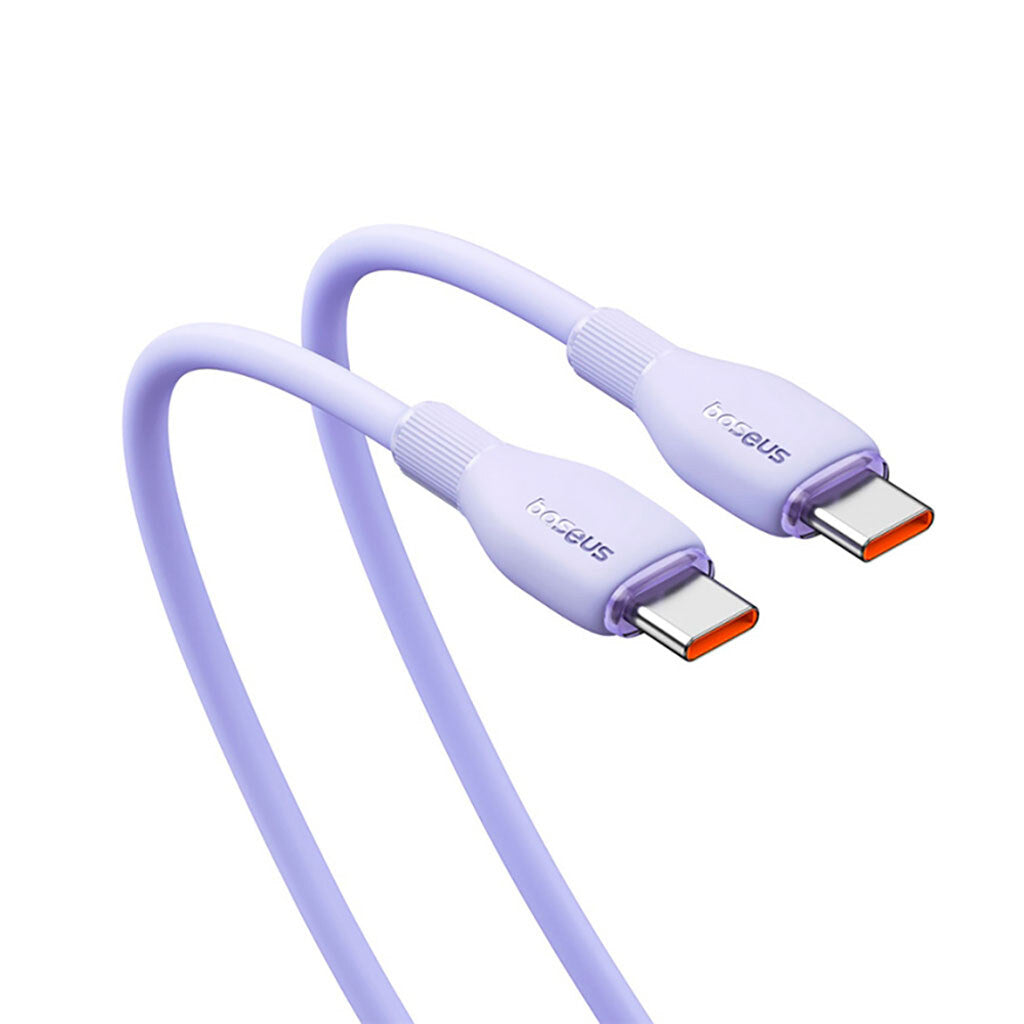 Câble de Données et de Charge USB-C - USB-C Baseus Pudding, 100W, 1.2m, Mauve P10355702511-00