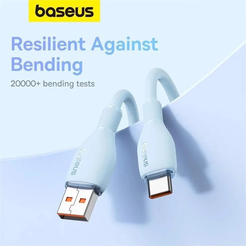 Câble de Données et de Charge USB-A - USB-C Baseus Pudding, 100W, 2m, Bleu P10355703311-01