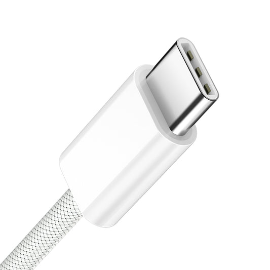 Câble de Données et de Charge USB-C - USB-C BWOO BO-X284, 60W, 1m, Blanc