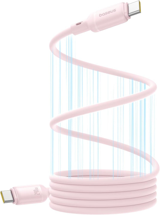 Câble de Données et de Charge USB-C - USB-C Baseus PicoGo, 240W, 1m, Rose P10376800411-00