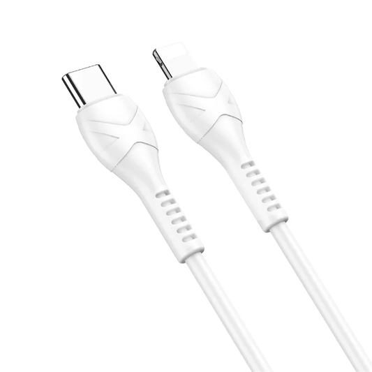 Câble de Données et de Charge USB-C - Lightning HOCO X37, 27W, 1m, Blanc