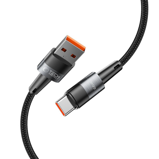 Câble de données et de charge USB-A - USB-C Tech-Protect Ultraboost, 66W, 0,5m, Gris