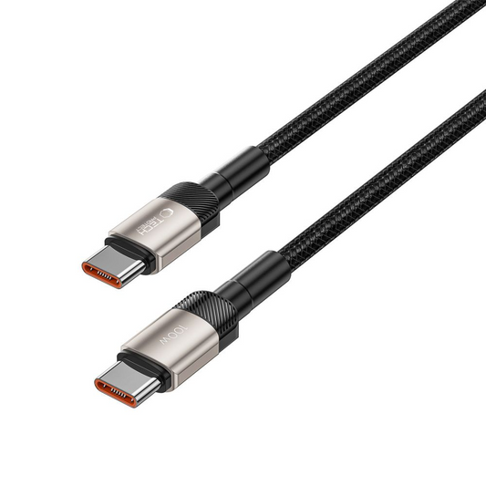Câble de données et de charge USB-C - USB-C Tech-Protect Ultraboost EVO, 100W, 1m, Argent