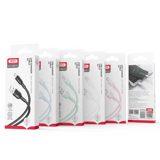 Câble de Données et de Charge USB-A - Lightning XO Design NB212, 18W, 1m, Rose