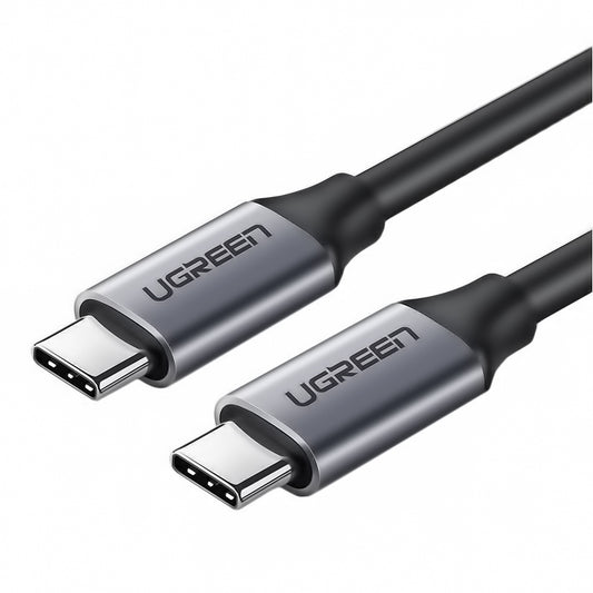 Câble de données et de charge USB-C - USB-C UGREEN USB-C US161, 60W, 1.5m, Gris