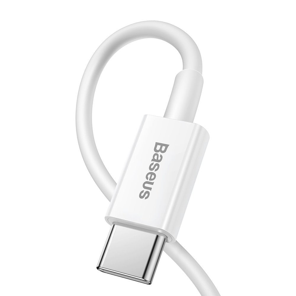 Câble de données et de charge USB-C - Lightning Baseus Superior Series, 20W, 0,25m, blanc CATLYS-02