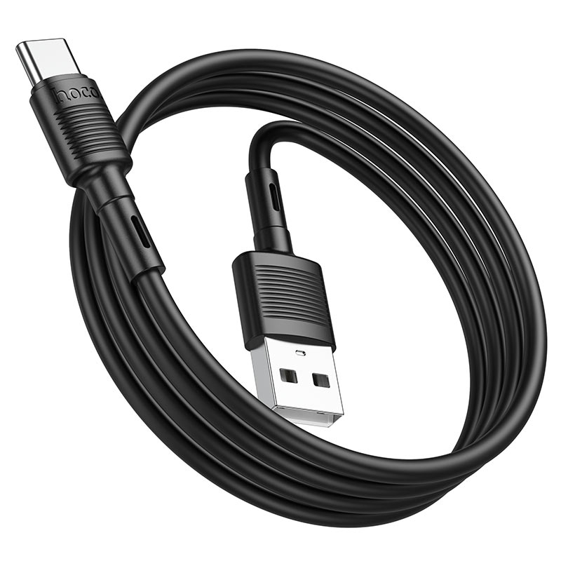Câble de données et de charge USB-A - USB-C HOCO X83 Victory, 20W, 1m, Noir