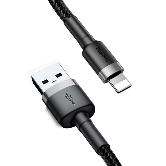 Câble de données et de chargement USB-A - Lightning Baseus Cafule, 18W, 0.5m, Grey CALKLF-AG1
