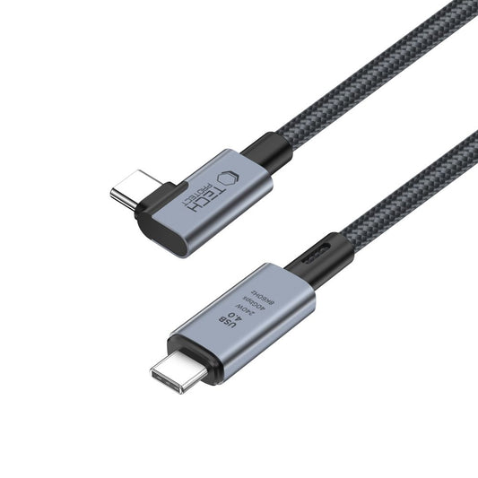 Câble de données et de charge USB-C - USB-C Tech-Protect Ultraboost Max L, 240W, 1.5m, Gris