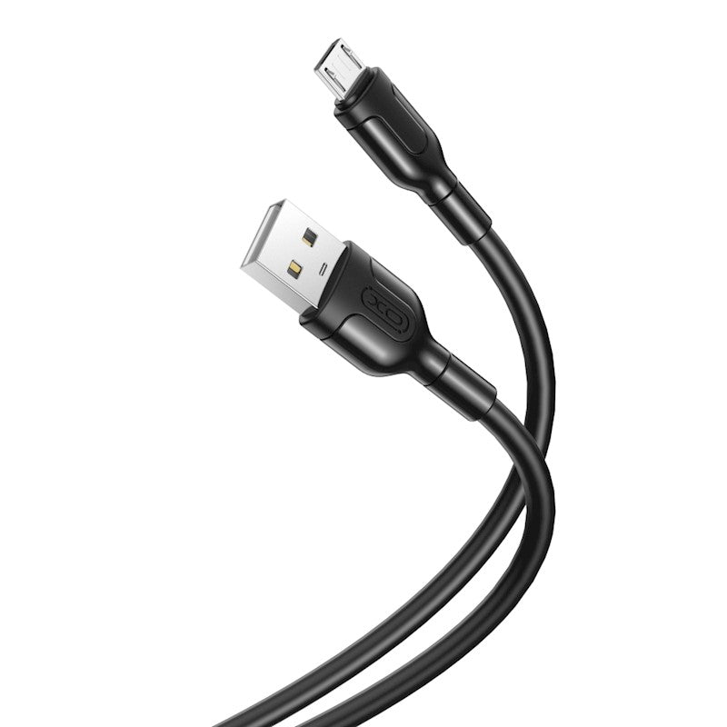 Câble de données et de charge USB-A - microUSB XO Design NB212, 18W, 1m, noir