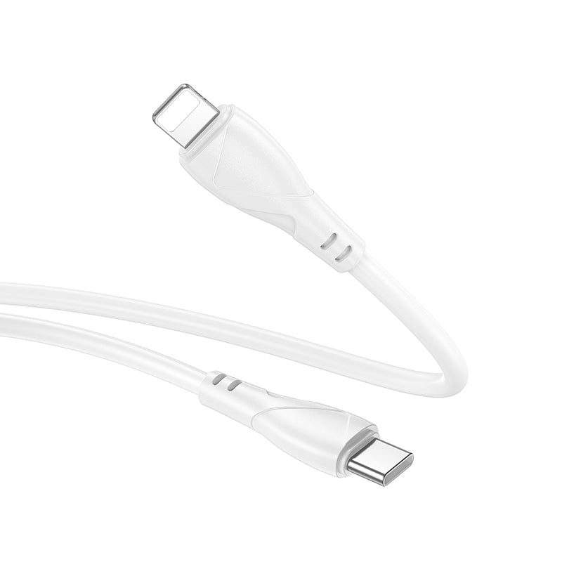 Câble de Données et de Charge USB-C - USB-C Borofone BX121 Energy, 60W, 1m, Blanc