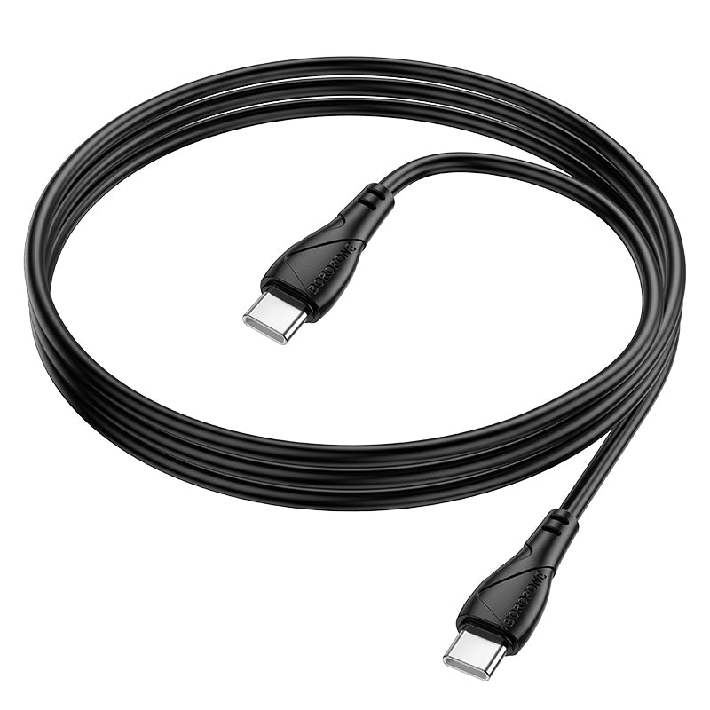 Câble de Données et de Charge USB-C - USB-C Borofone BX121 Energy, 60W, 1m, Noir