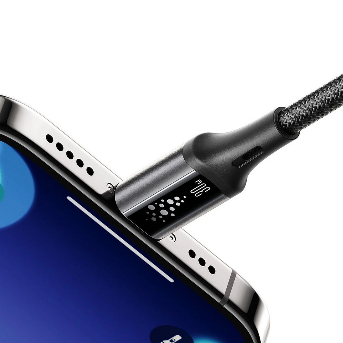 Câble de Données et de Charge USB-C - Lightning Joyroom S-A60 StarTalk, 30W, 1.2m, Noir