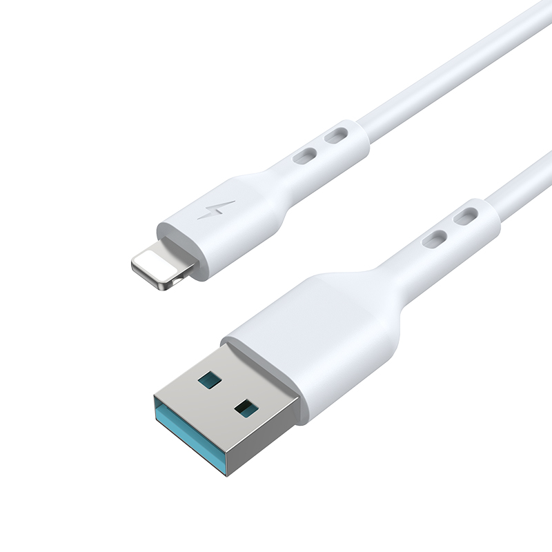 Câble de données et de charge USB-A - Lightning BWOO BO-X172L-2M, 15W, 2m, Blanc