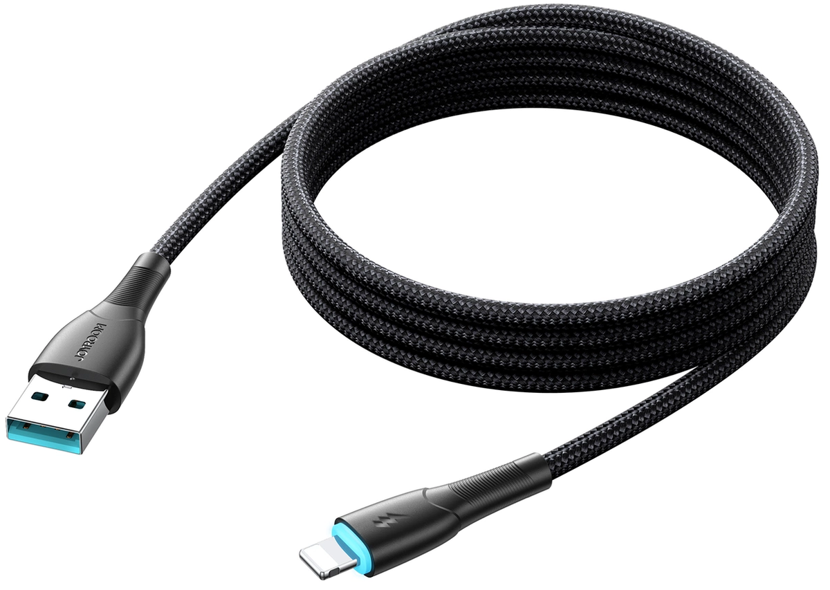 Câble de données et de charge USB-A - Lightning Joyroom SA32-AL3, 18 W, 1 m, noir