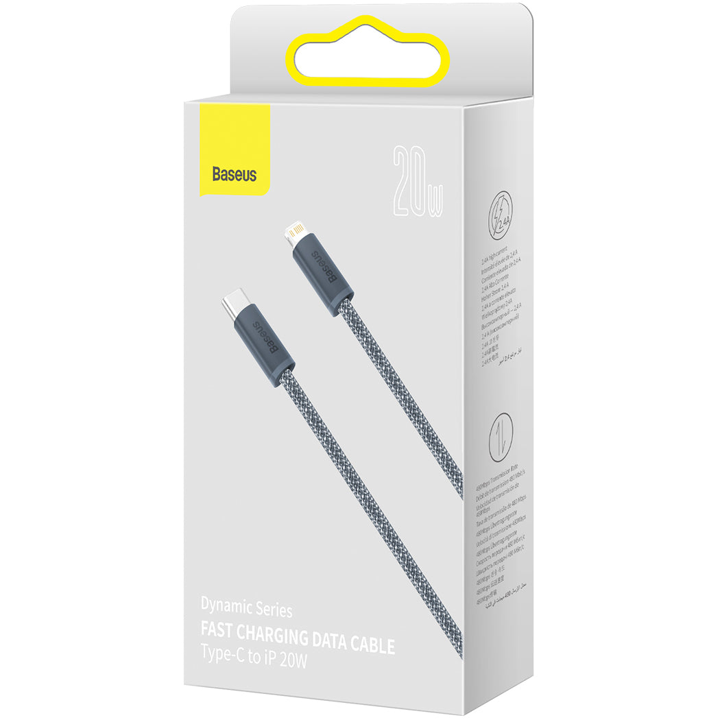 Câble de Données et de Charge USB-C - Lightning Baseus Dynamic Series, 20W, 1m, Gris CALD000016