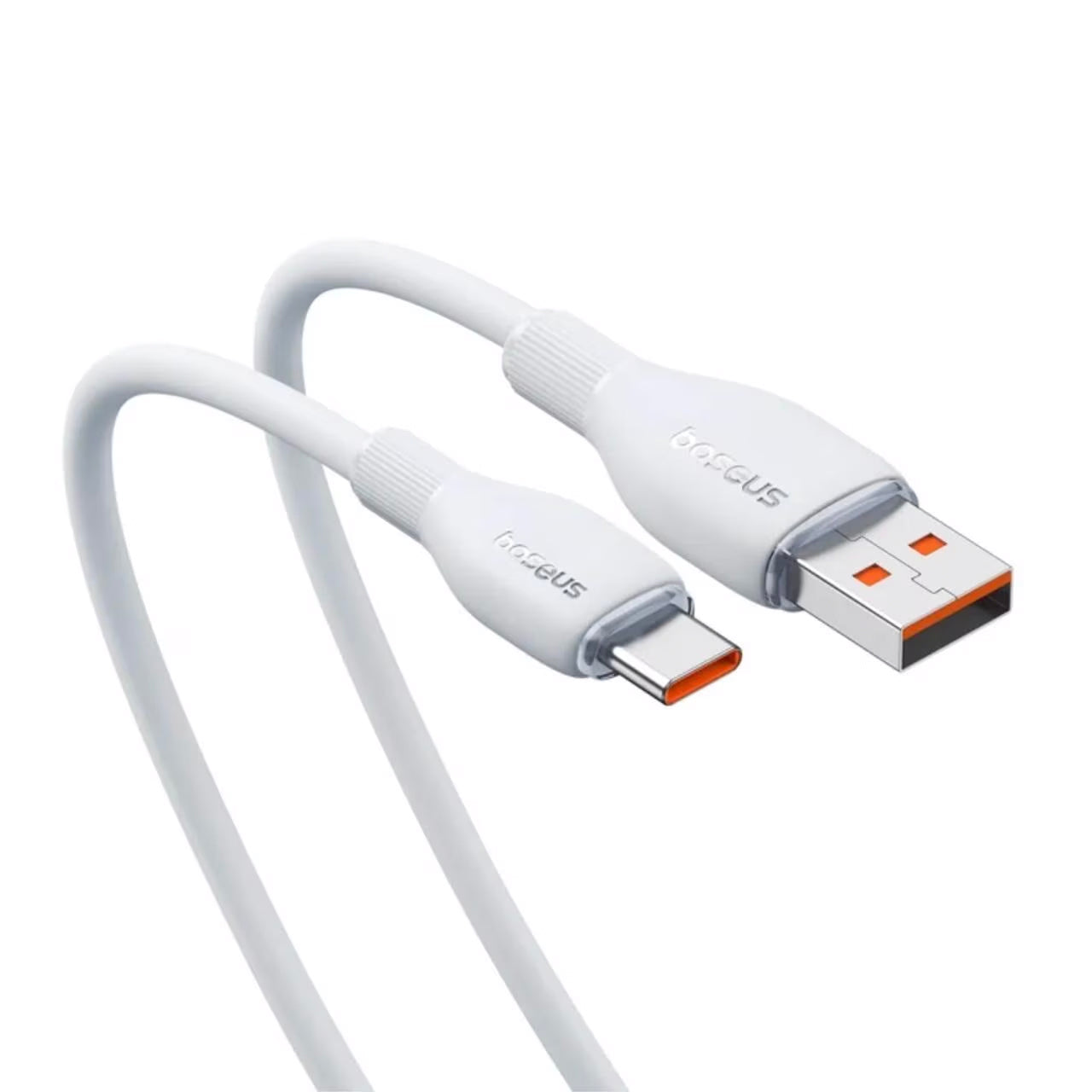 Câble de Données et de Charge USB-A - USB-C Baseus Pudding, 100W, 2m, Blanc P10355703221-01