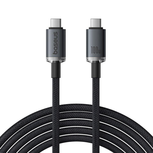 Câble de Données et de Charge USB-C - USB-C Baseus Crystal Shine Series, 100W, 20Gbps, 1.5m, Noir P10318204111-00