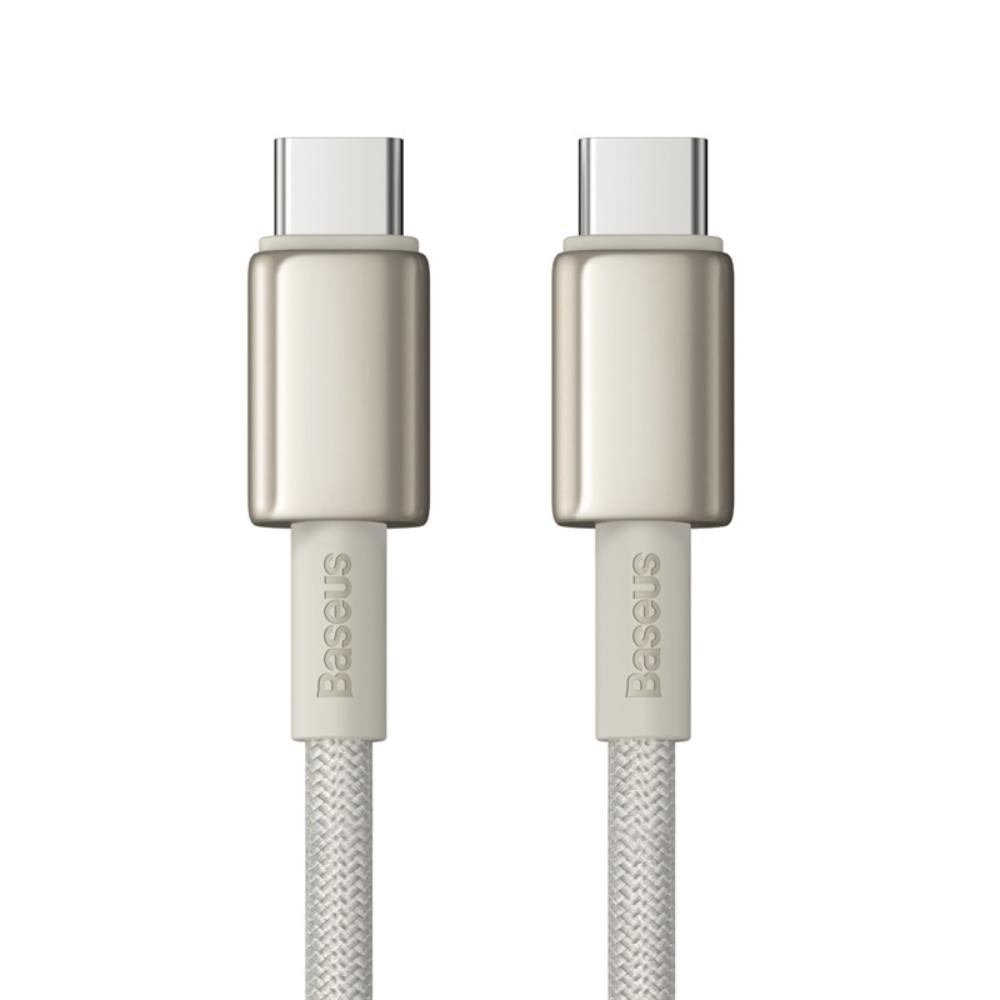 Câble de Données et de Charge USB-C - USB-C Baseus Tungsten Gold, 100W, 2m, Doré P10319800G21-01