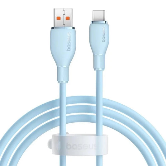 Câble de Données et de Charge USB-A - USB-C Baseus Pudding, 100W, 1.2m, Bleu P10355703311-00