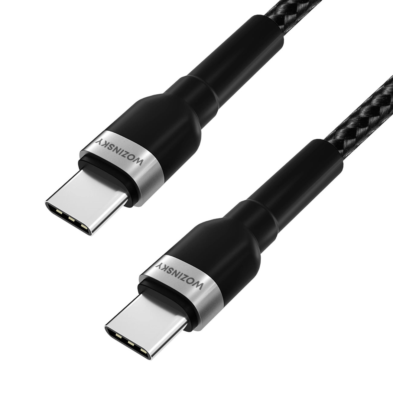 Câble de Données et de Charge USB-C - USB-C WZK WNBCC2, 65W, 2m, Noir