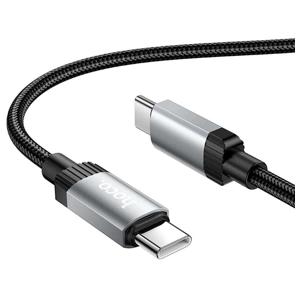 Câble de Données et de Charge USB-C - USB-C HOCO X117, 60W, 1m, Noir