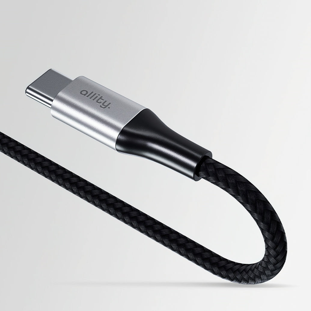 Câble de Données et de Charge USB-C - USB-C Allity. AUC-01, 100W, 2m, Noir