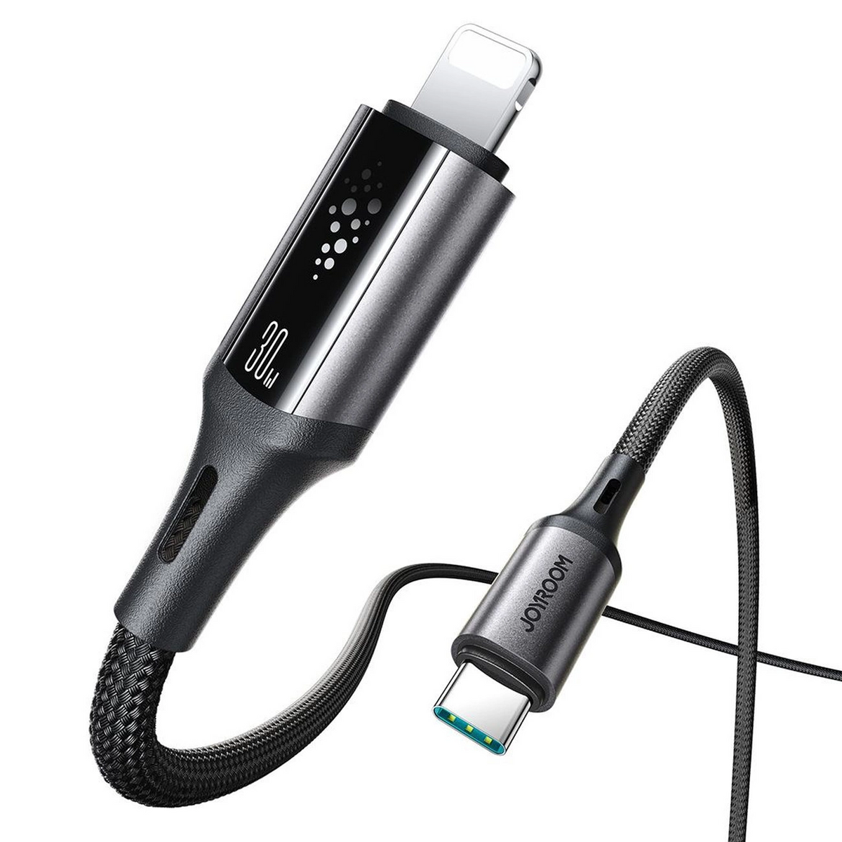 Câble de Données et de Charge USB-C - Lightning Joyroom S-A60 StarTalk, 30W, 1.2m, Noir